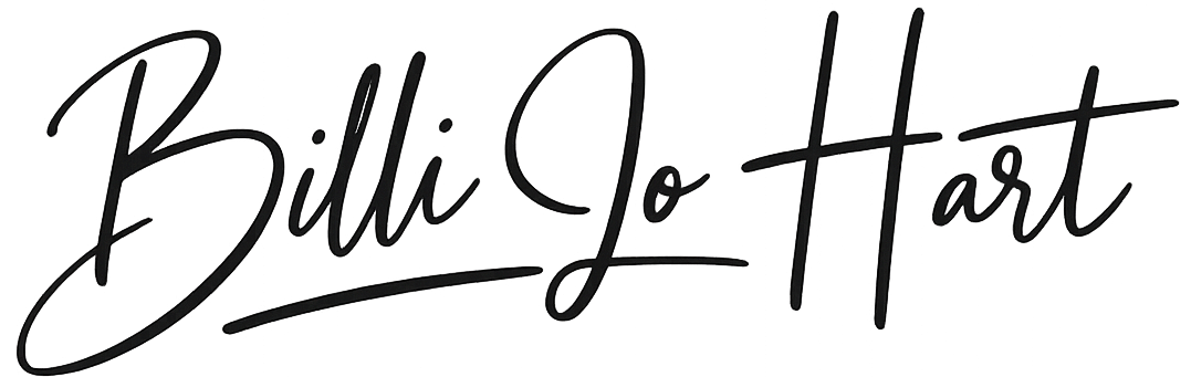 Billi Jo Hart in script font.